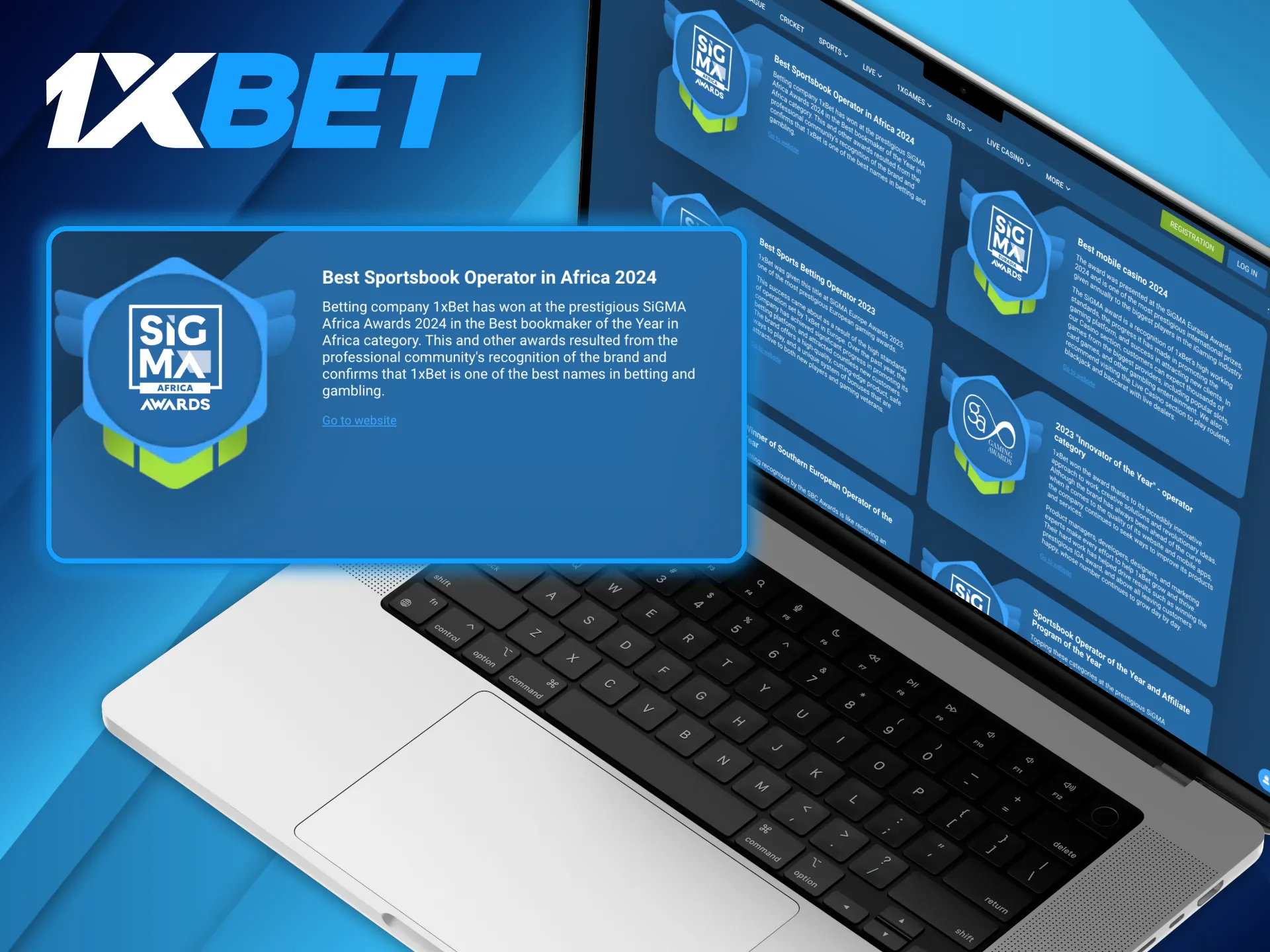 1xBet won the category of best bookmaker of the year in Africa.