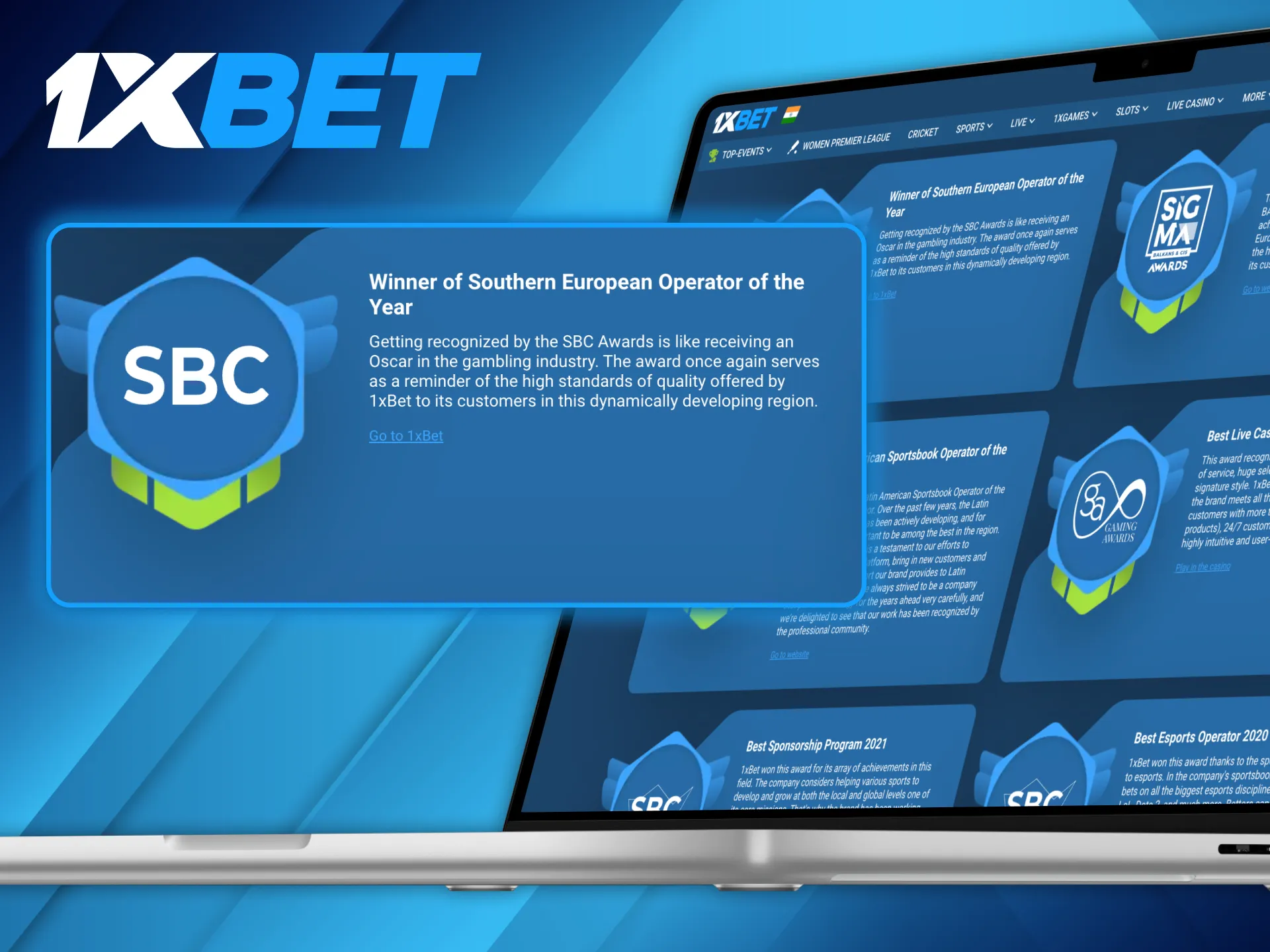 The award highlighted the high quality standards 1xBet provides to its consumers.