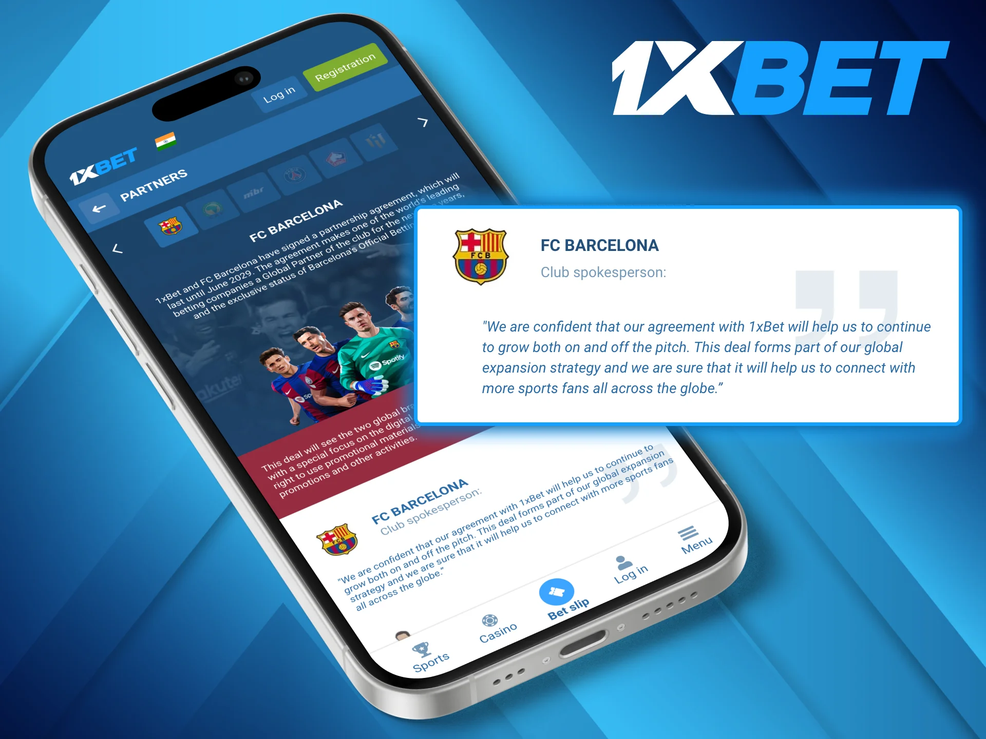 1xBet is delighted to extend its partnership with FC Barcelona.