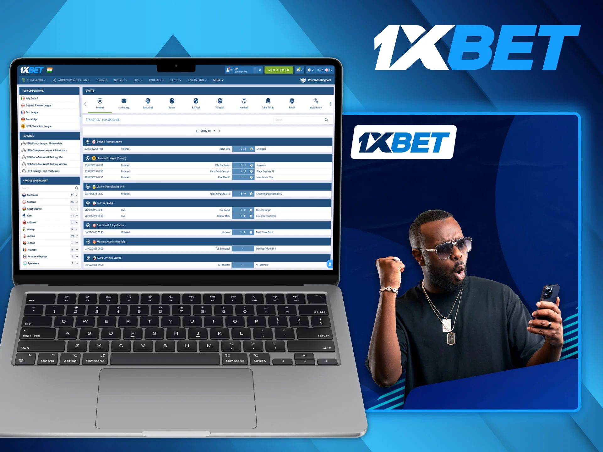 Find out about 1xBet collaboration with Gims on his social media.