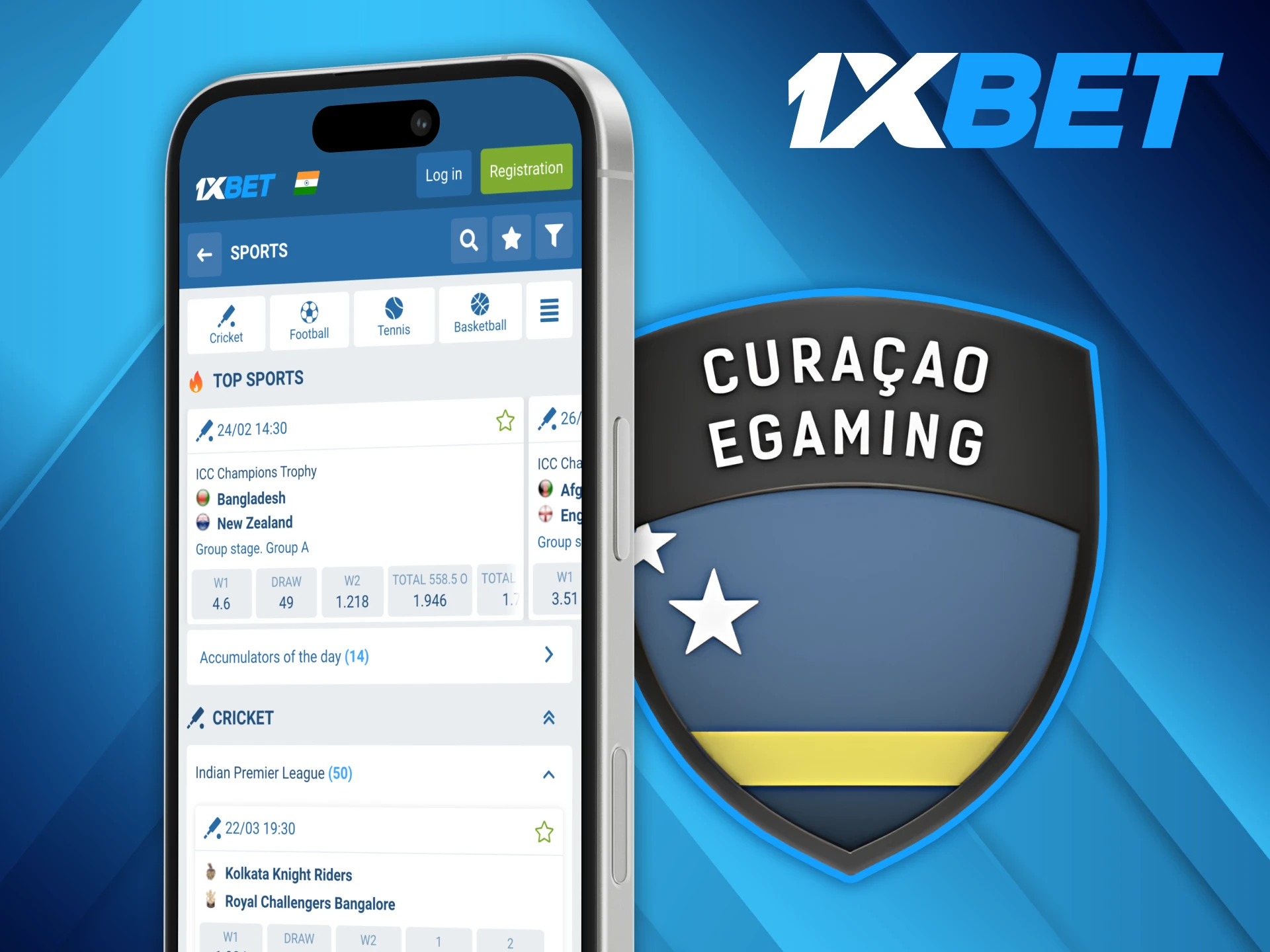 1xBet has a Curaçao eGaming license.