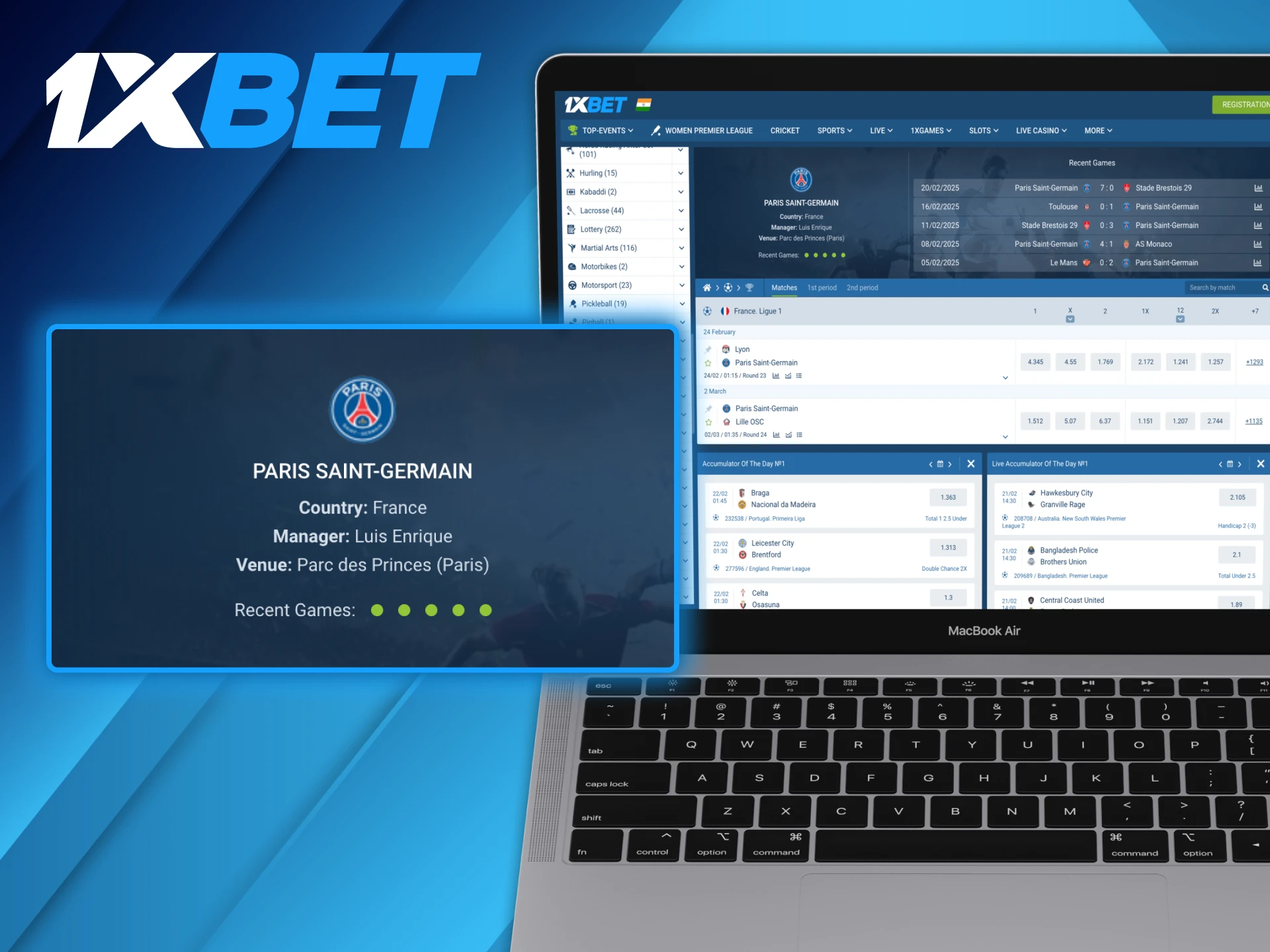 Learn more about PSG FC at 1xBet platform.