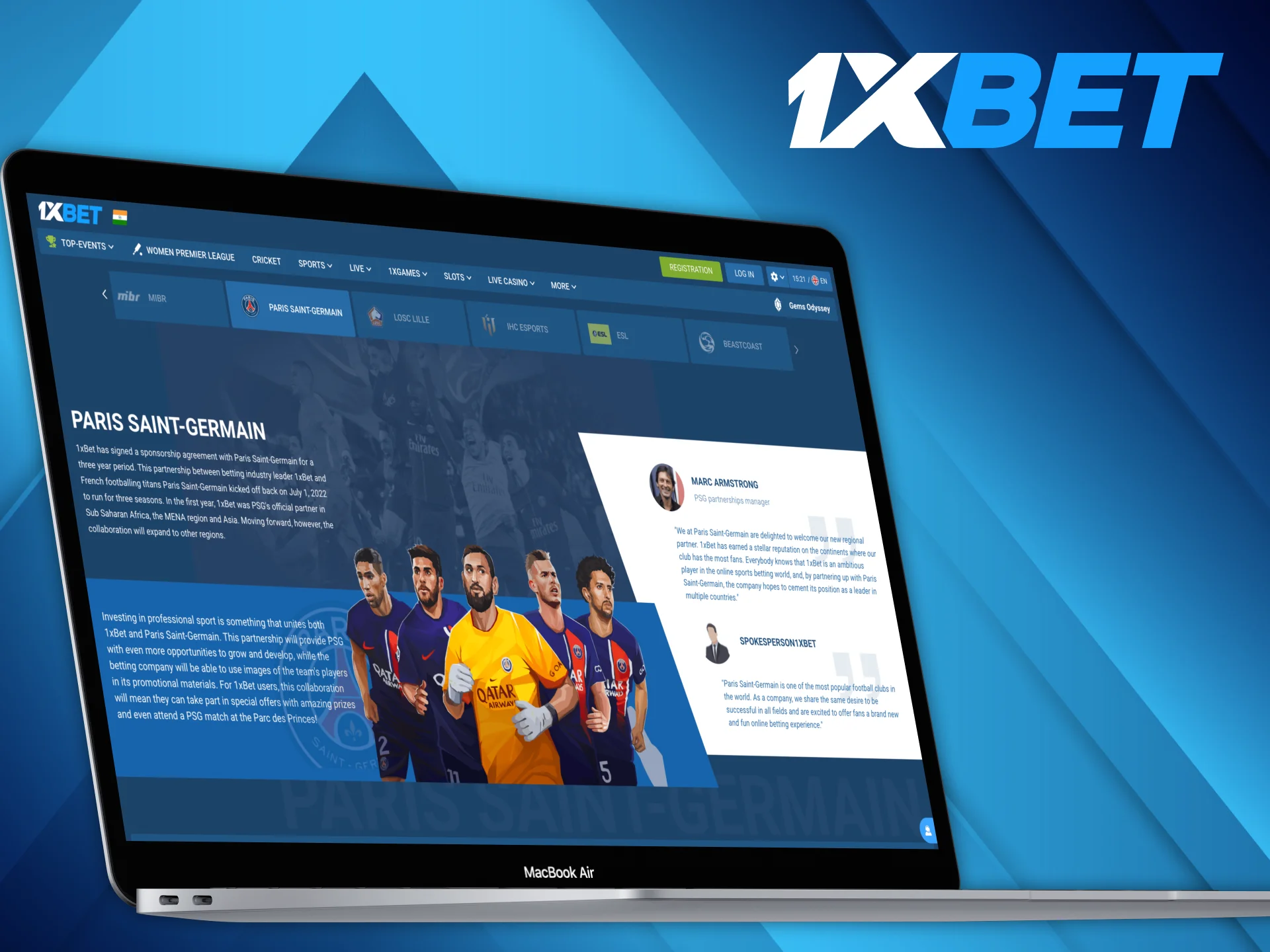 1xBet is honored to be part of PSG FC journey.