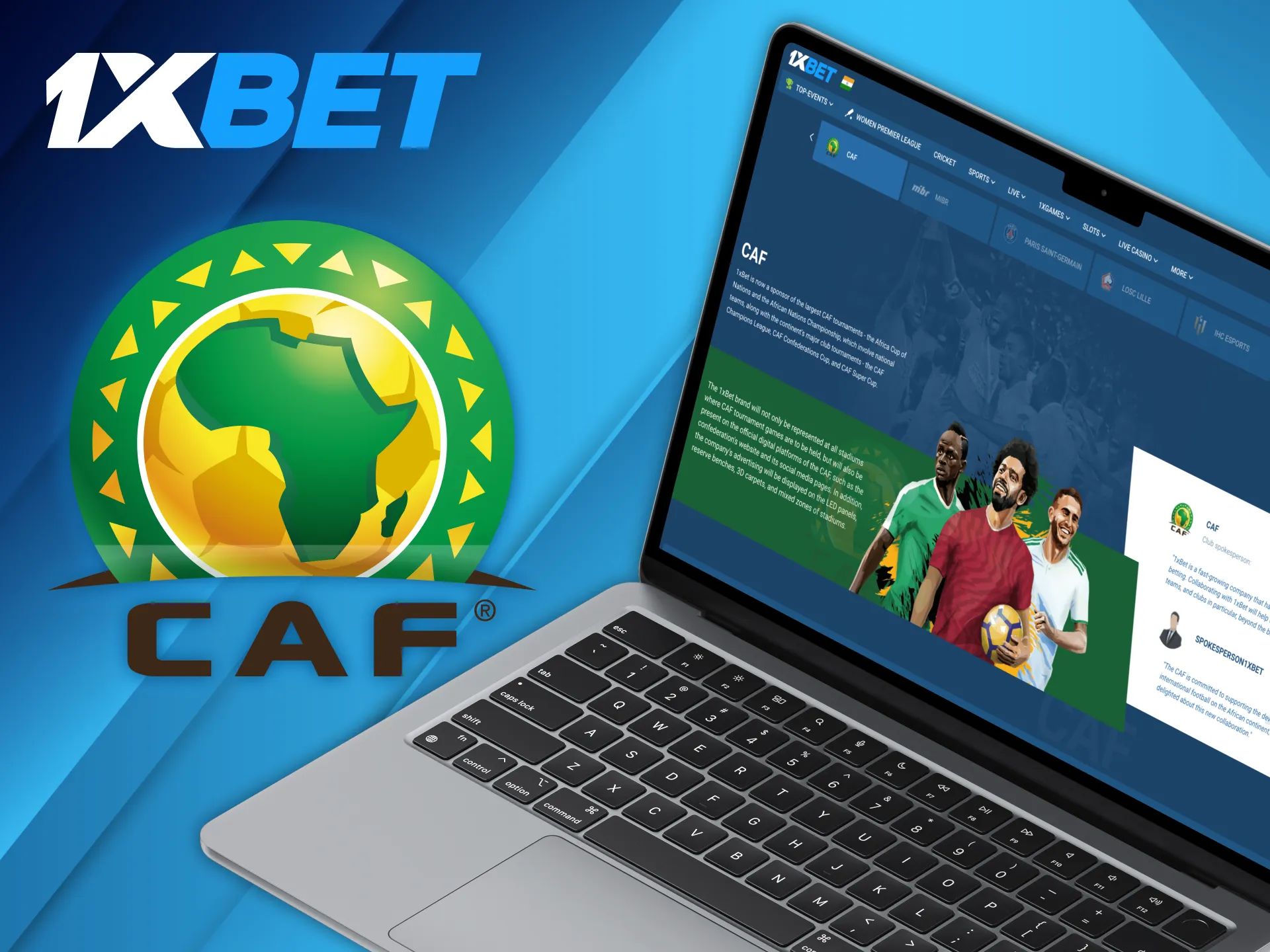 1xBet sponsorship helps drive innovation and development within Caf competitions.