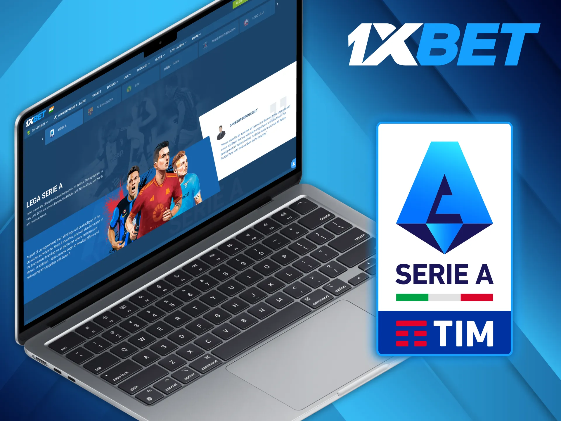 Serie A has joined forces with 1xBet to boost European football.